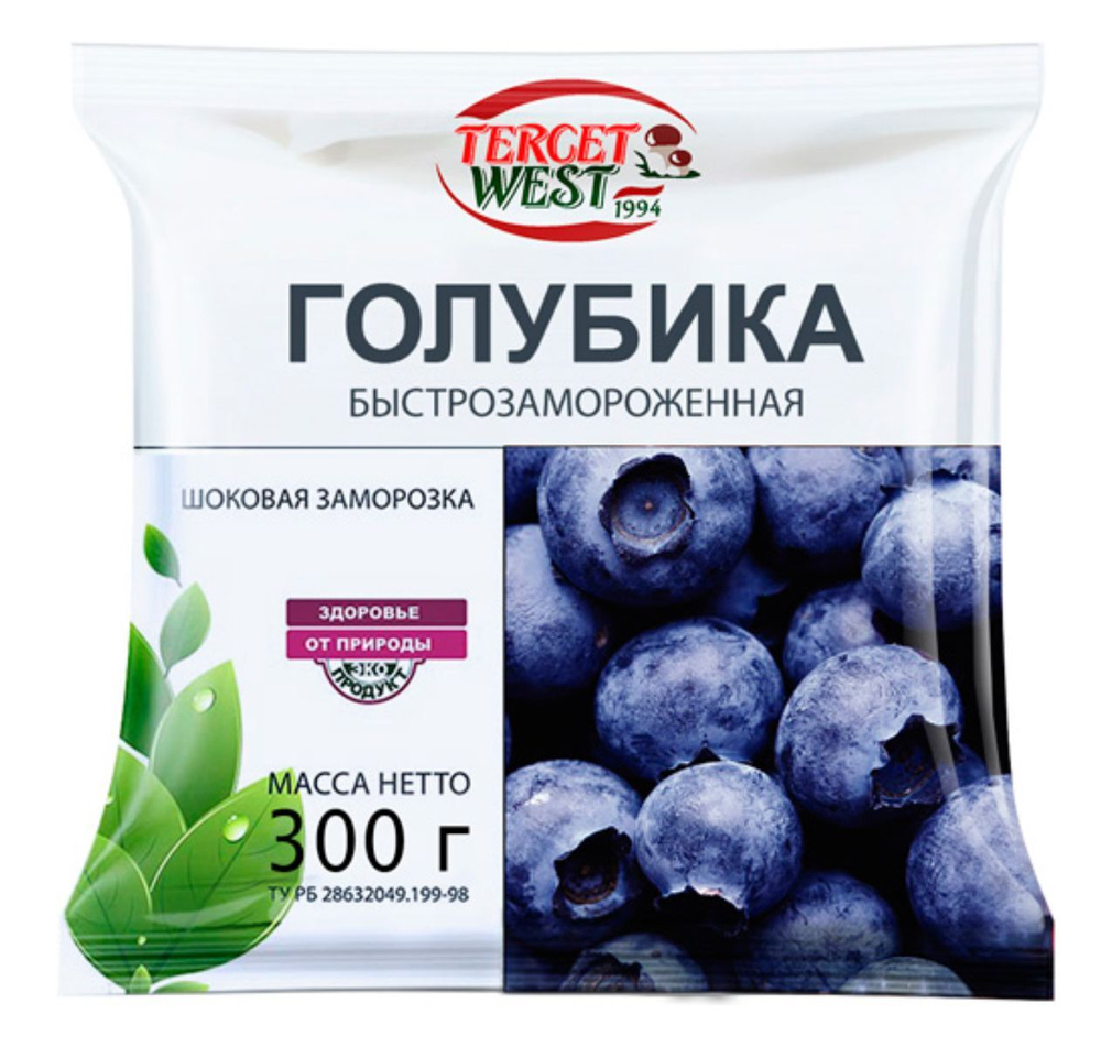 Голубика быстрозамороженная, 300гр, Беларусь