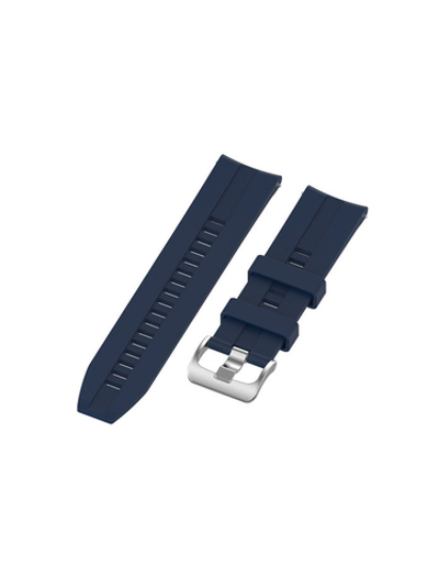 Ремешок 22 мм для Huawei Watch GT 2 (корпус 46 мм) силиконовый быстросъемный Темно-синий
