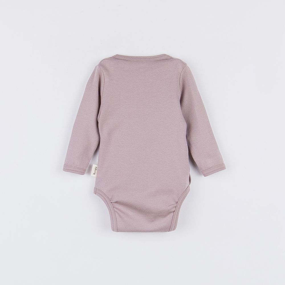 Боди-кимоно с длинным рукавом "Экрю" 0+