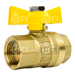 Кран шаровой газовый STI ГГ бабочка 15