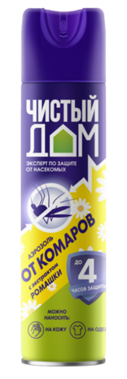 Аэрозоль Чистый Дом от комаров 150 мл (1/24)