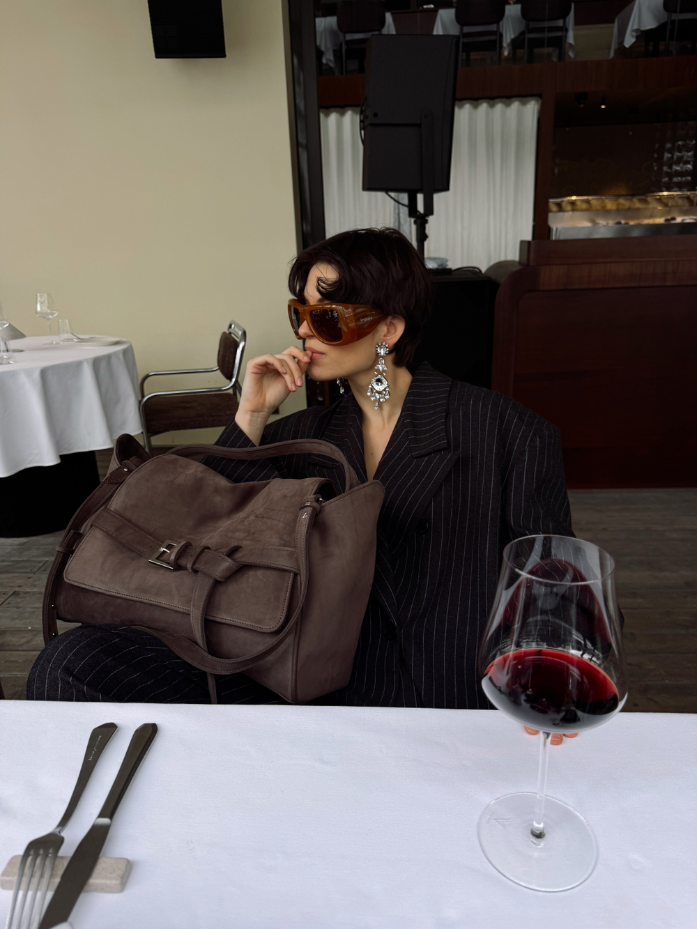 СУМКА "БОСС" КОРИЧНЕВЫЙ ВИНТАЖ