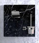 Ёршик туалетный настенный нерж. сталь/стекло BARCELONA 16915.B глянцевый