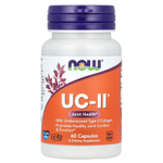 NOW Foods, UC-II, добавка для здоровья суставов с неденатурированным коллагеном типа II, 60 капсул