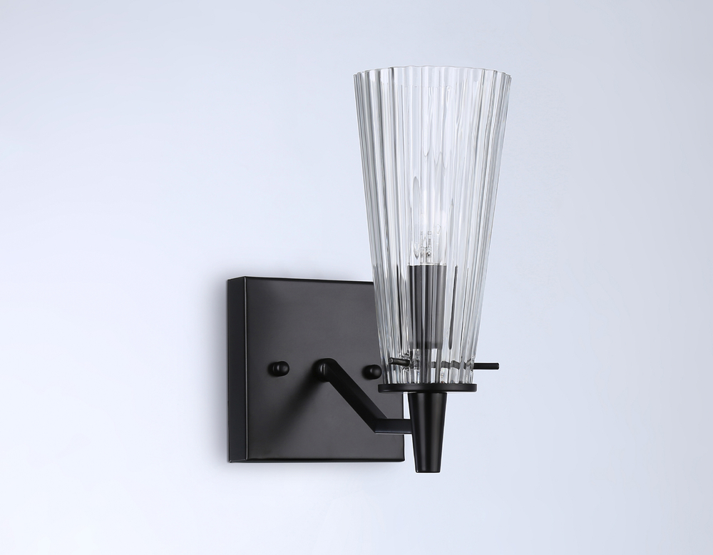 Настенный светильник со сменной лампой TR3239 BK черный E14 max 40W 250*120*210