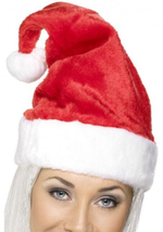Шапка санты (Цвет: красный с белым)