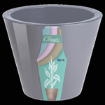 Кашпо для цветов пластиковое 5л d-23 см «Классика» Серый жемчуг