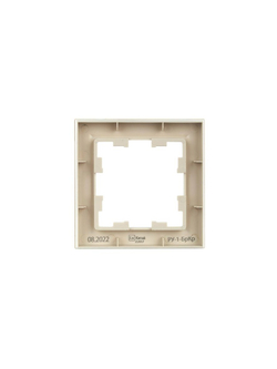 Рамка 1-м BRITE РУ-1-БрКр беж. IEK BR-M12-K10