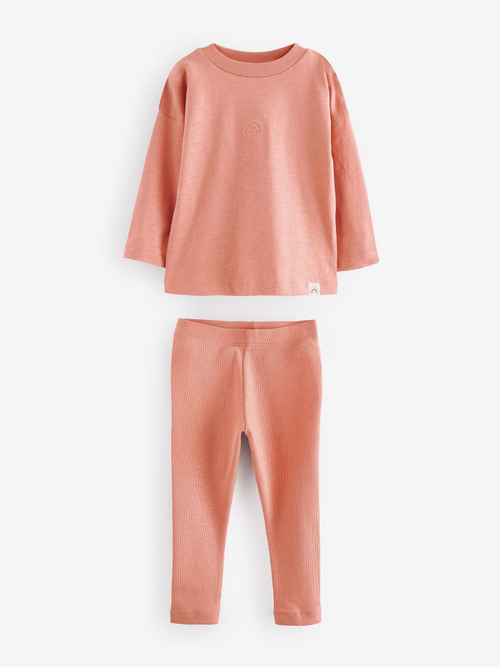 Пижама для девочки Next B74-382, 3 ш., Розовый, Хаки