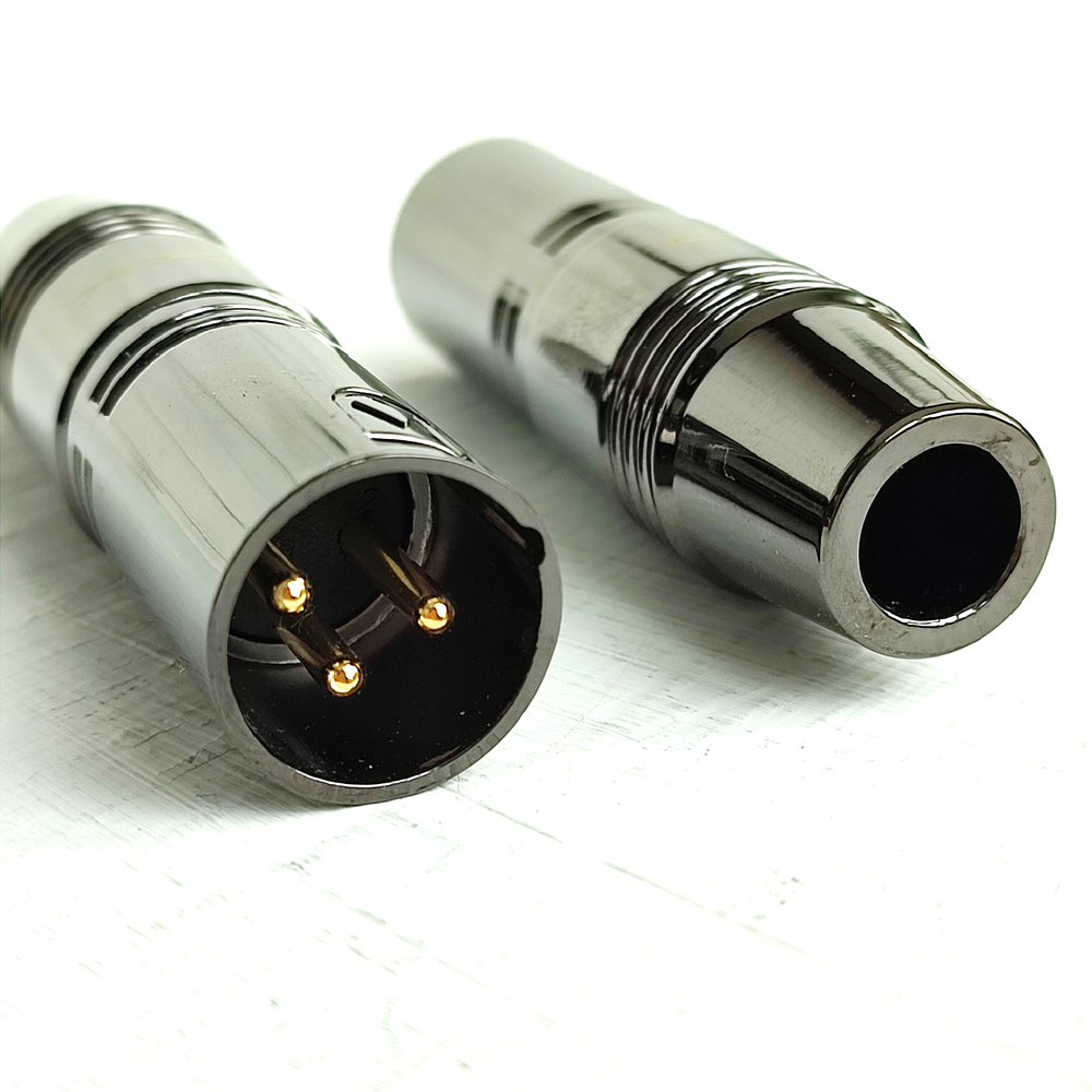 DAXX T361/362 Коннектор XLR 3-х контактный под распайку "папа" или "мама" для кабеля D=9.0мм -1шт-