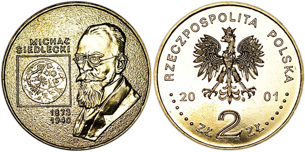 Польша 2 злотых, 2001 Польские путешественники - Михал Седлецкий UNC