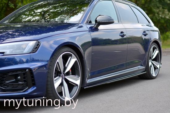 Сплиттеры накладок на пороги V.1 для AUDI RS4 B9 (17-...)