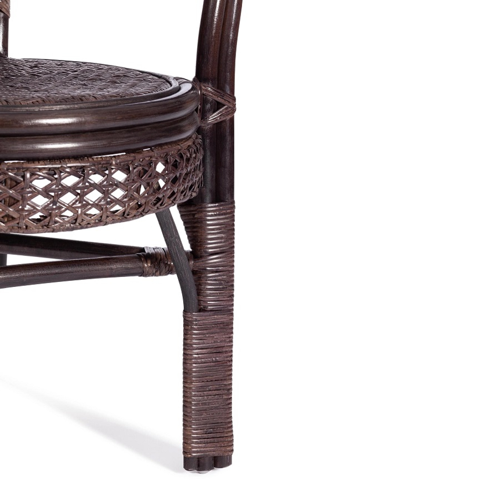 Кресло "PELANGI", без подушки, ротанг, walnut (грецкий орех)
