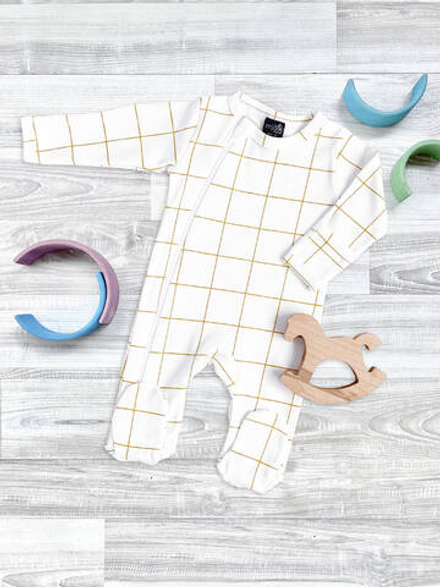 Комбинезон Mjölk Sleep and Play Клетка, уценка