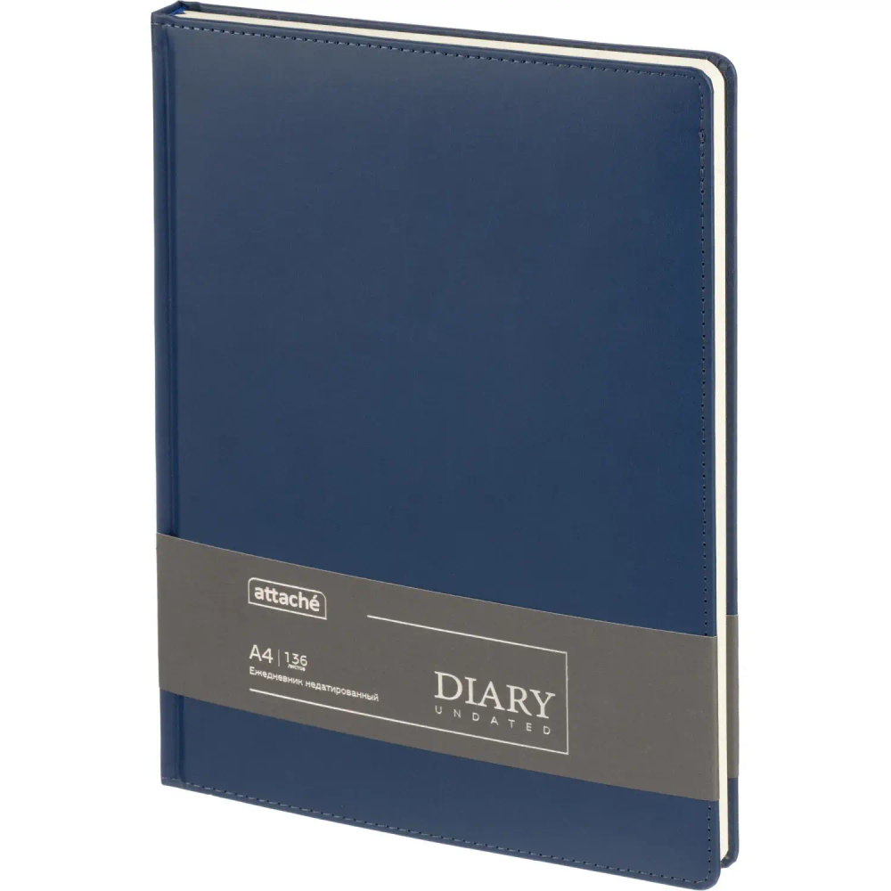 Ежедневник недатированный ATTACHE Classic А4, 136л, синий
