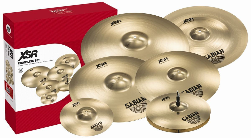Набор Тарелок (10"Splash, 14"Hats, 16", 18"Fast Crash, 18"Chinese, 20"Ride) Sabian Xsr Complete Set