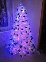 Искусственная белая елка «Жемчужная» (пвх) 3,5 м