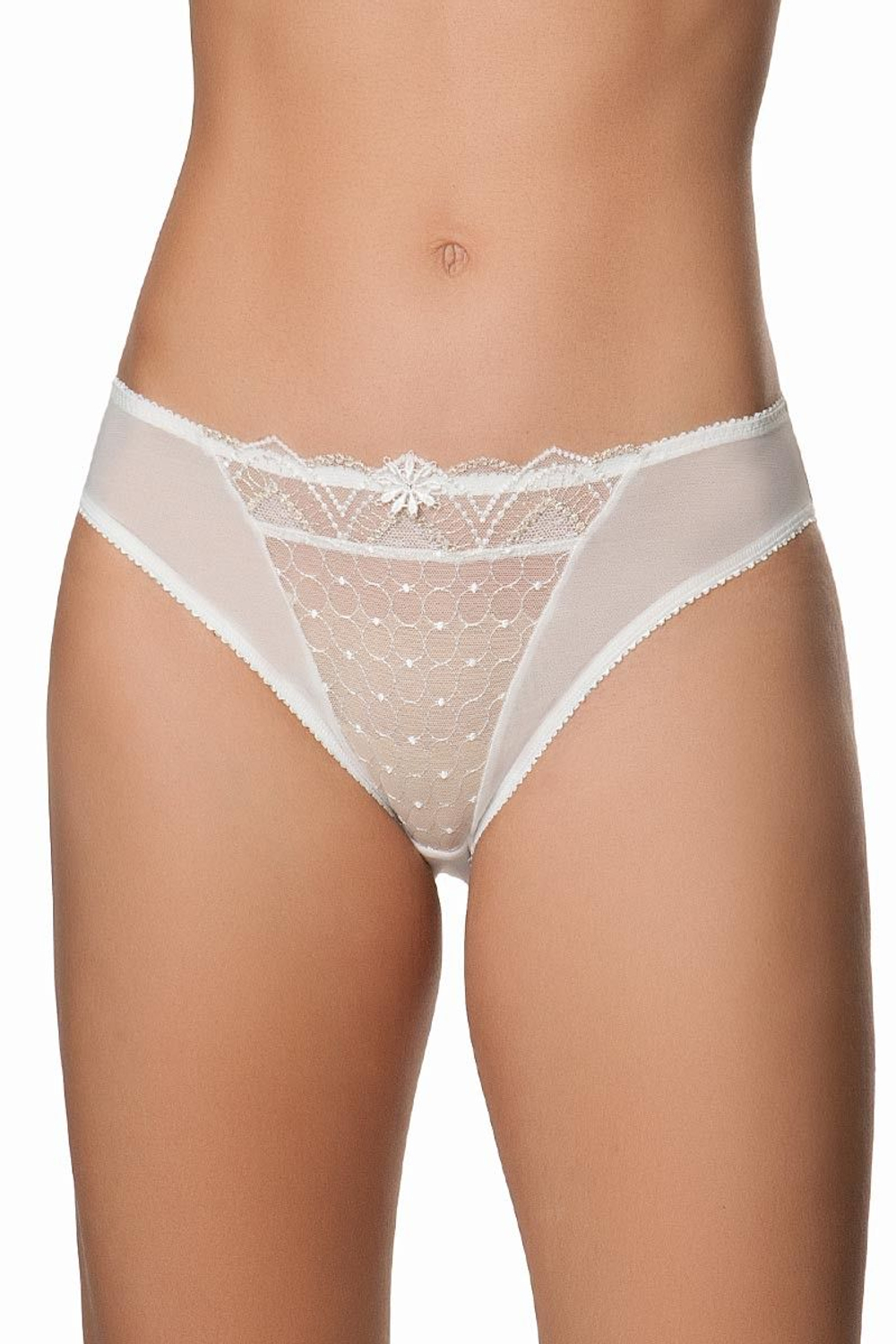 Трусы-слипы Valeria с ажуром (Размер: 46) (Цвет: голубой)