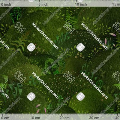 Весенний мох зеленый by Gora-pattern 323 DPI