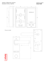 Sanyo D620 Автоматический умный замок с ручкой кноб и сканом лица (Face ID)