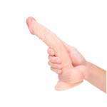 Телесный фаллоимитатор-реалистик Pink Vibe - 21 см. (Цвет: телесный)