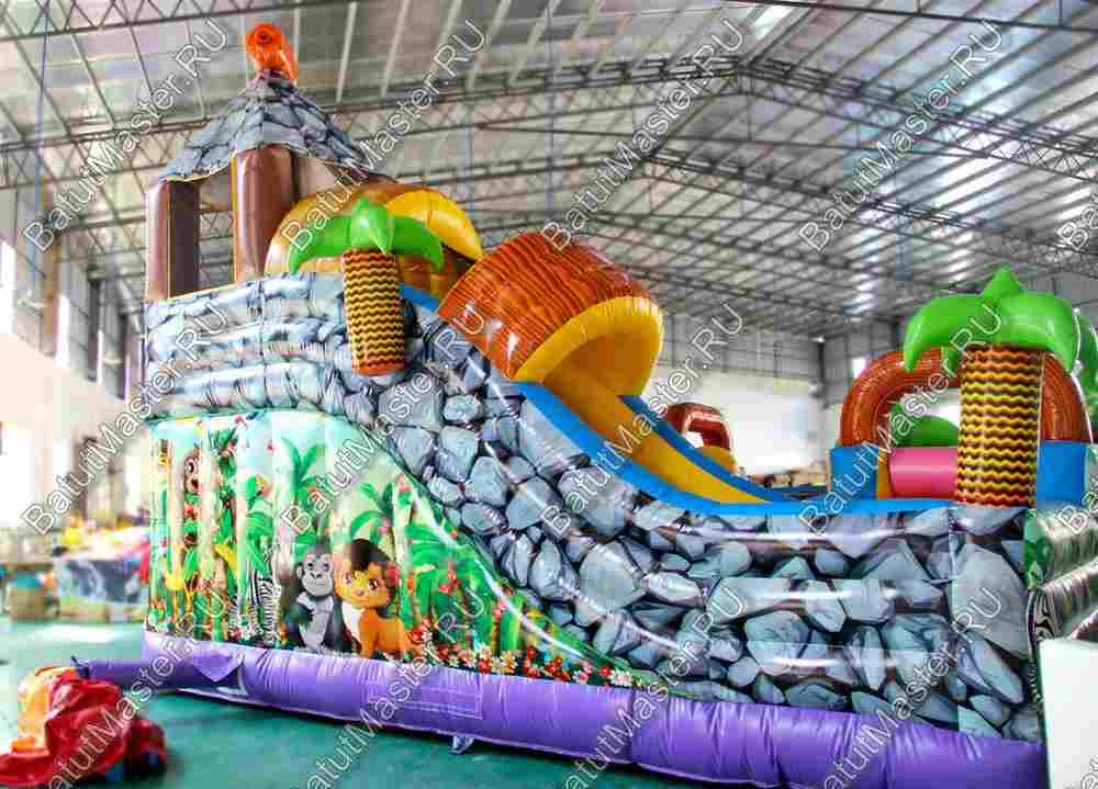 Надувной батут "В гостях у зебры"