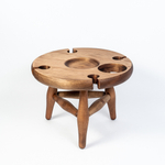 Винный столик из древесины кедра на ножках. VN5