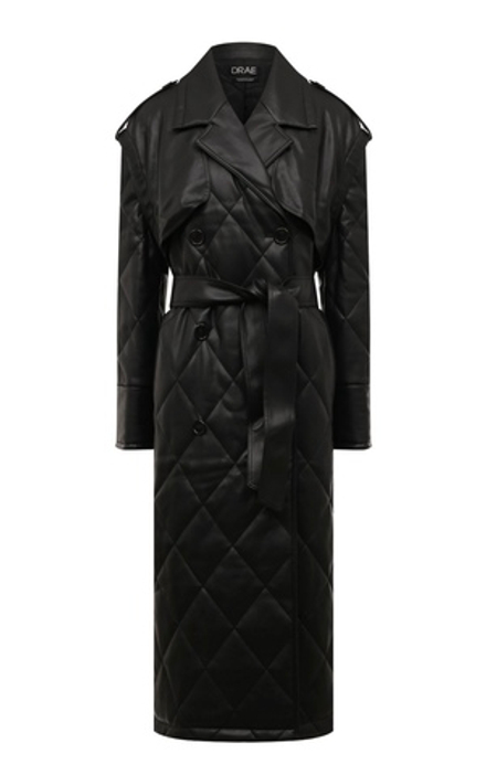 Тренч из экокожи