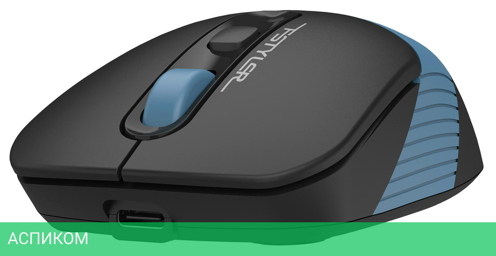Мышь A4Tech Fstyler FB10C черный/синий