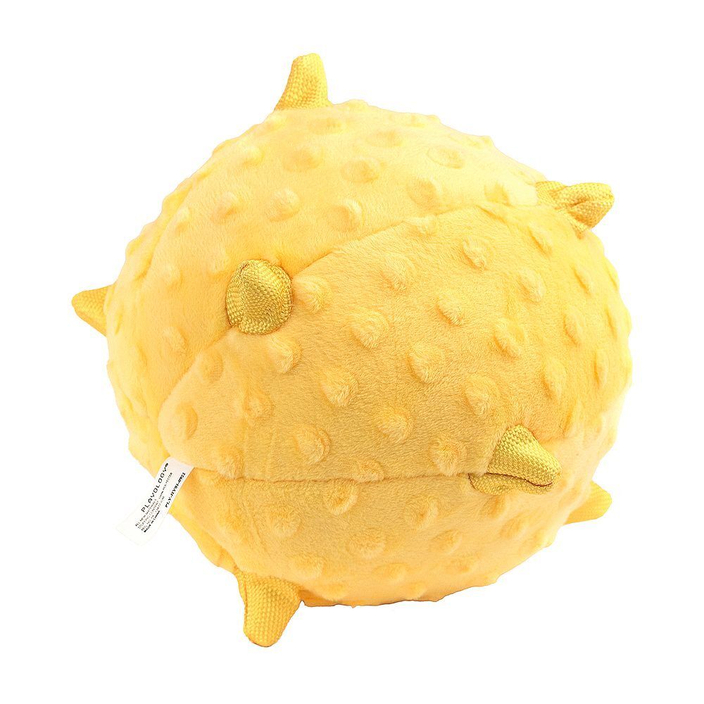 Playology PUPPY SENSORY BALL 15см сенсорный плюшевый мяч для щенков с ароматом курицы, желтый