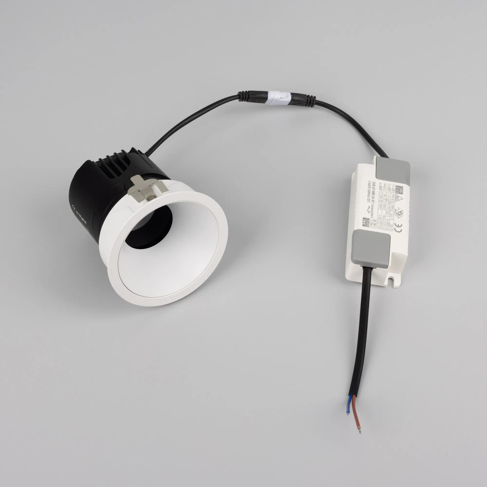 Светильник MS-ARADO-BUILT-R75-12W Warm3000 (WH-WH, 24 deg, 230V) (Arlight, IP20 Металл, 5 лет) 059107