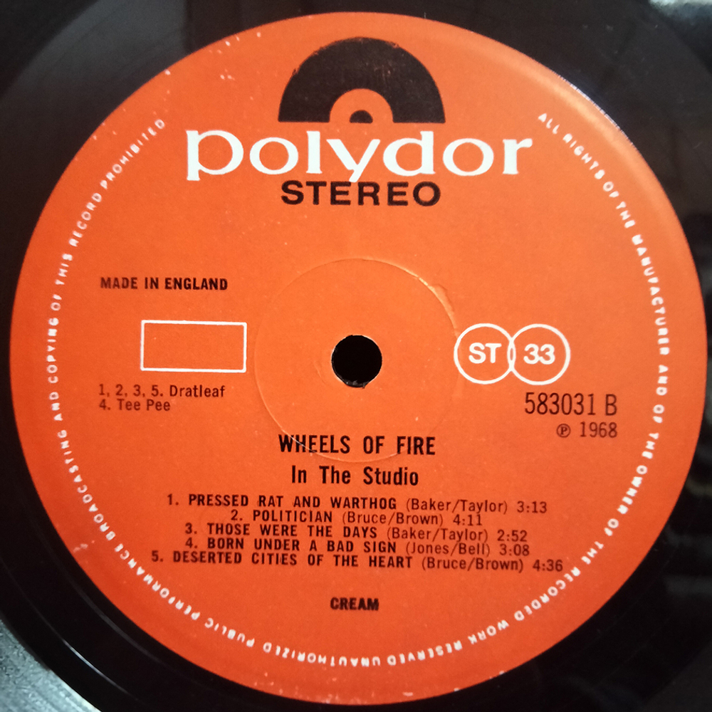 Cream / Wheels Of Fire (2LP)