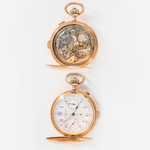 Антикварные золотые карманные часы «INITIATIVE»