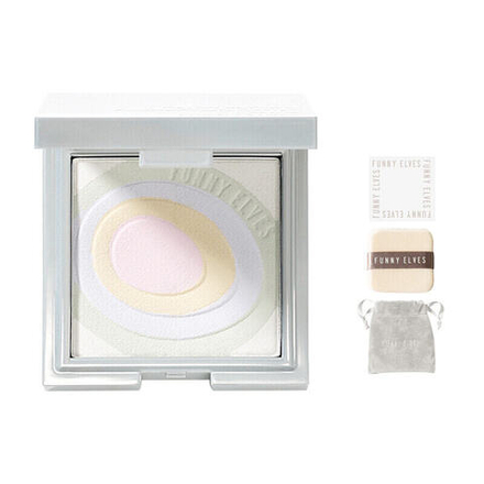 Пудра для лица FUNNY ELVES Nebula Bare Light Powder Puff Oil Control Poreless Complexion Setting 7.5g/7.5g*2