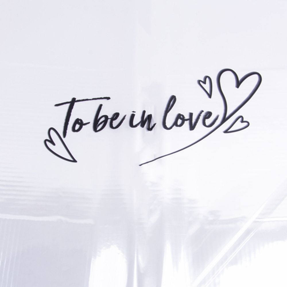 ЛИСТ To be in love 58*58/20шт ЧЕРНЫЙ