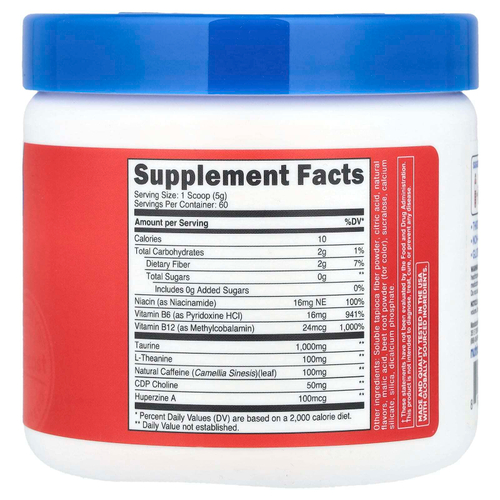 Nutricost, Energy, Clean Energy, порошок, фруктовый пунш, 306 г (10,9 унции)