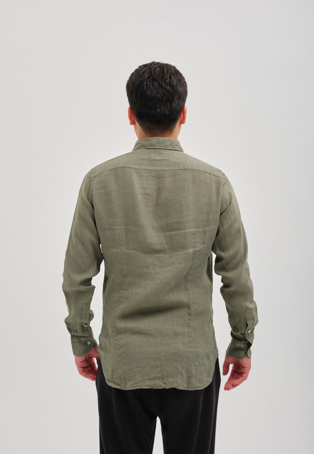 Рубашка мужская Лен KHAKI