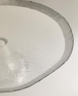 Zara Home блюдо сервировочное из стекла, цвет серебристый, 33 см