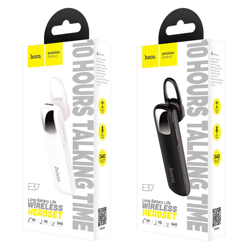 Гарнитура Bluetooth HOCO E37 (черный)