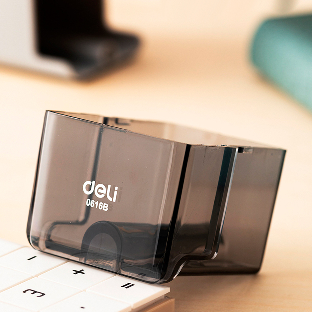 Точилка DELI "E0616B " механическая, с контейнером, экстра-острое лезвие, ассорти