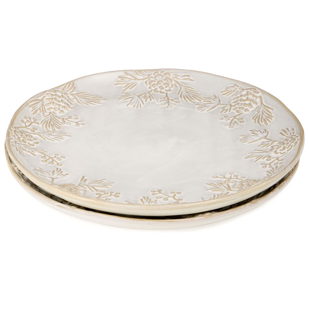 НАБОР ТАРЕЛКОК ОБЕДЕННЫХ КОЛЛЕКЦИЯ "PINE CONES", 2 ШТ. / 25*25*2,3 СМ