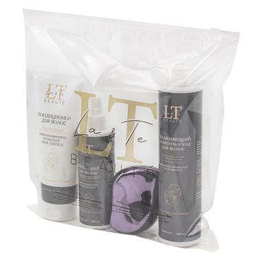 Набор косметики (шампунь.кондиционер .крем-спрей для волос,расческа) La and Te beaute LT-27