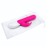 Розовый пульсирующий вибромассажер G-Spot Thrusting Rabbit - 24 см. (Цвет: розовый)