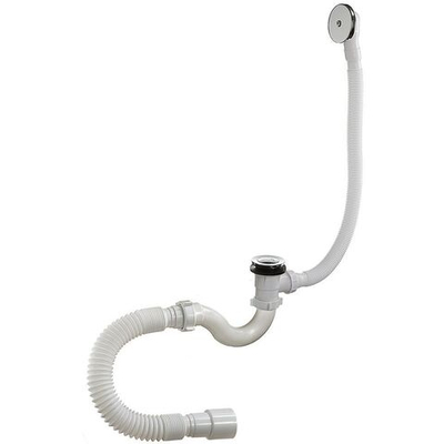 Сифон для ванны, гофрированный, 40х40/50, авто, Orio, А-20089