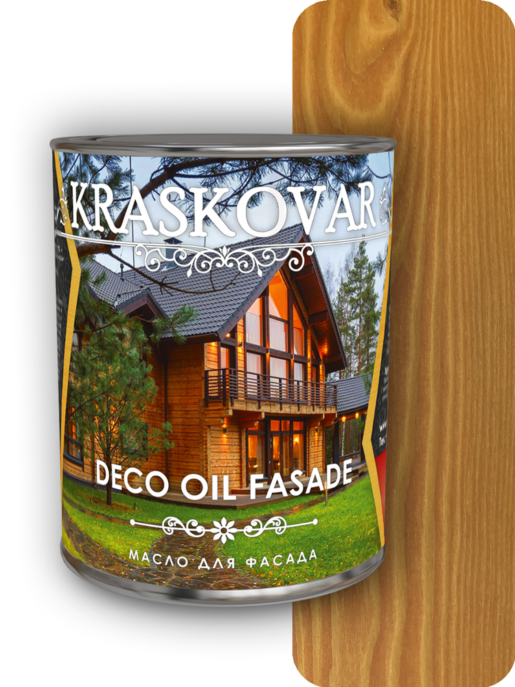 Масло для фасада Kraskovar Deco Oil Fasade осенний клен