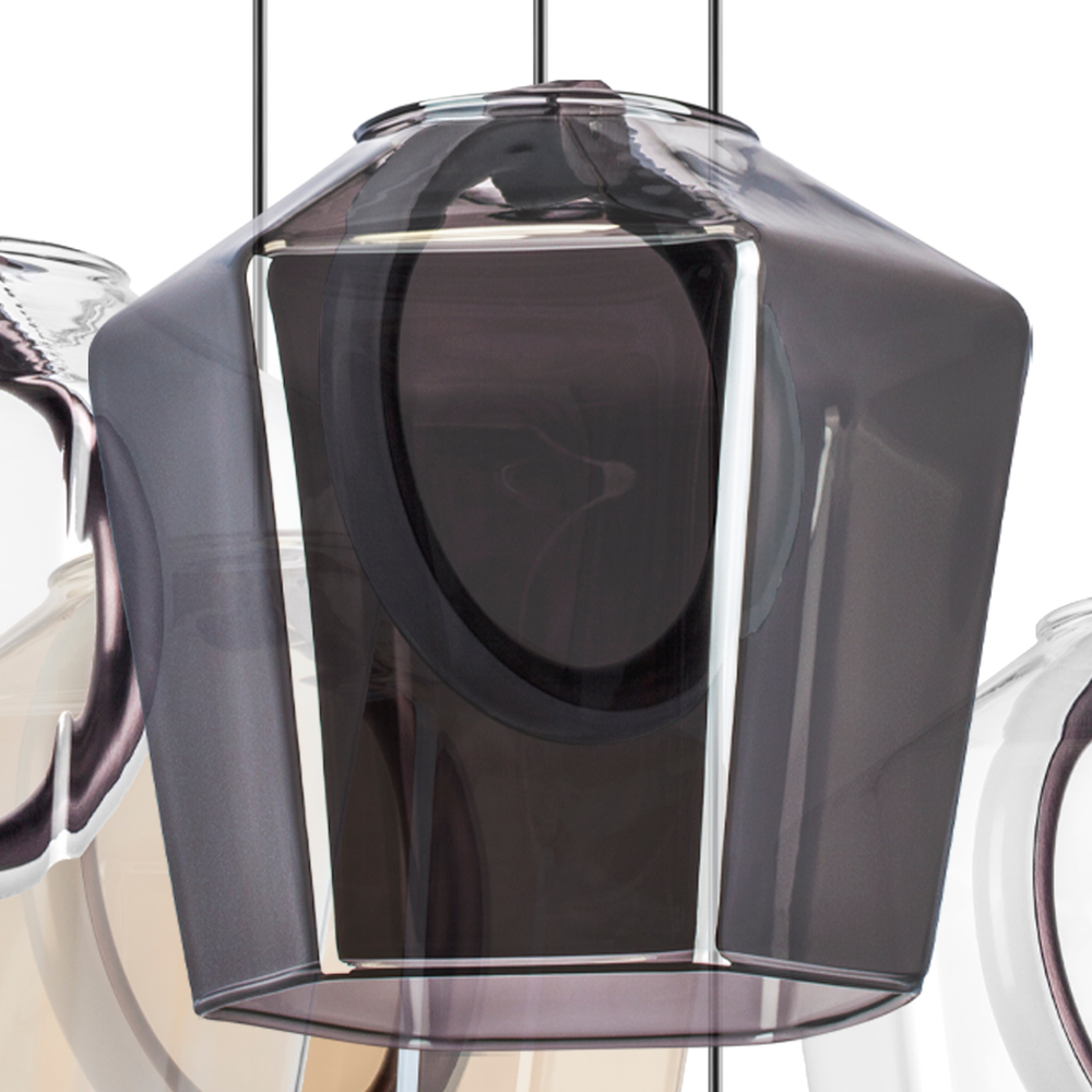 796349 Люстра CARAMELLO LED 24х6W 2600LM КОФЕЙНЫЙ/МУЛЬТИКОЛОР 3000K