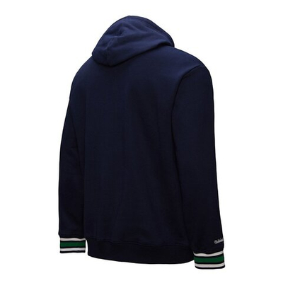 Баскетбольная толстовка Mitchell&Ness NBA Chainstitch Fleece Vintage Logo Dallas Mavericks Sweatshirt, Navy Blue