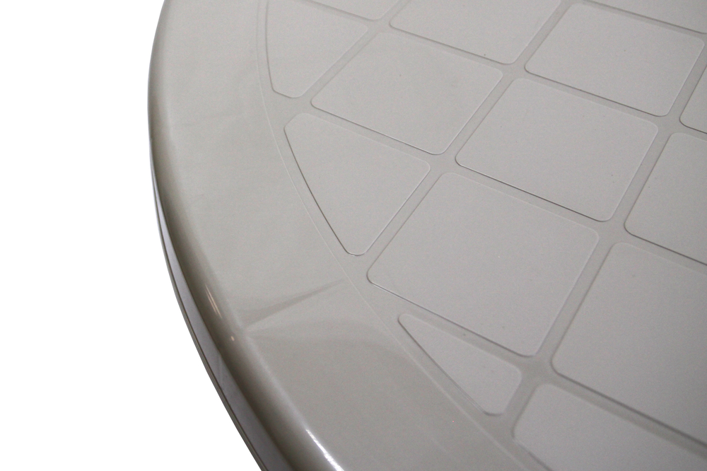 Стол пластиковый  арт.ЭП 391619 круглый (серый)