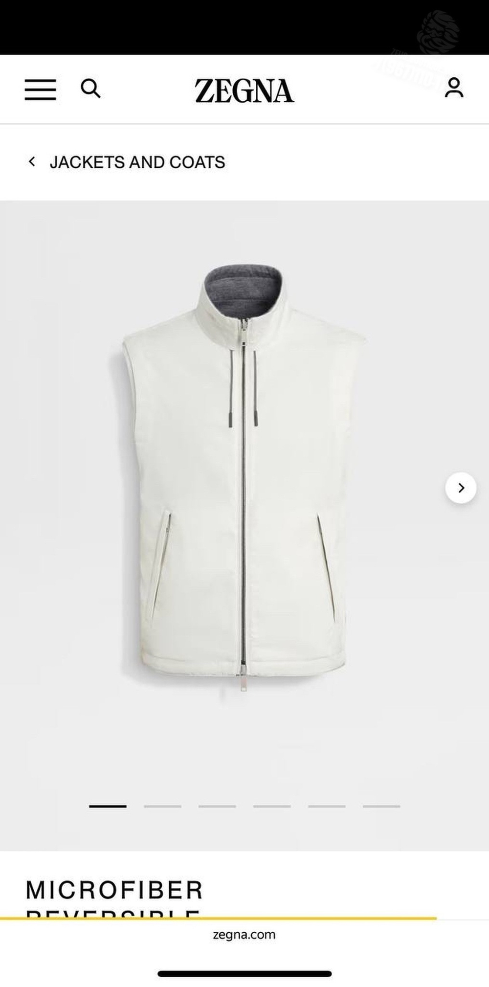 Двухсторонний жилет Ermenegildo Zegna