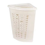 Корзина д/белья 45л угловая (сл.кость)